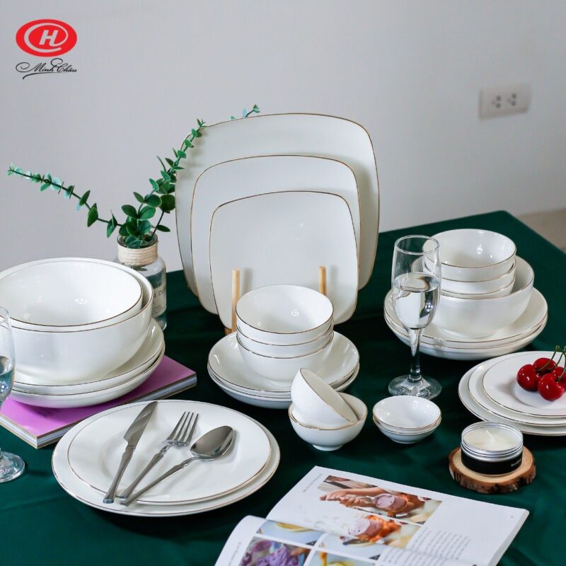 Cửa hàng sản xuất gốm sứ minh châu cần thơ số lượng lớn, giá rẻ nhất bát đĩa sứ minh châu