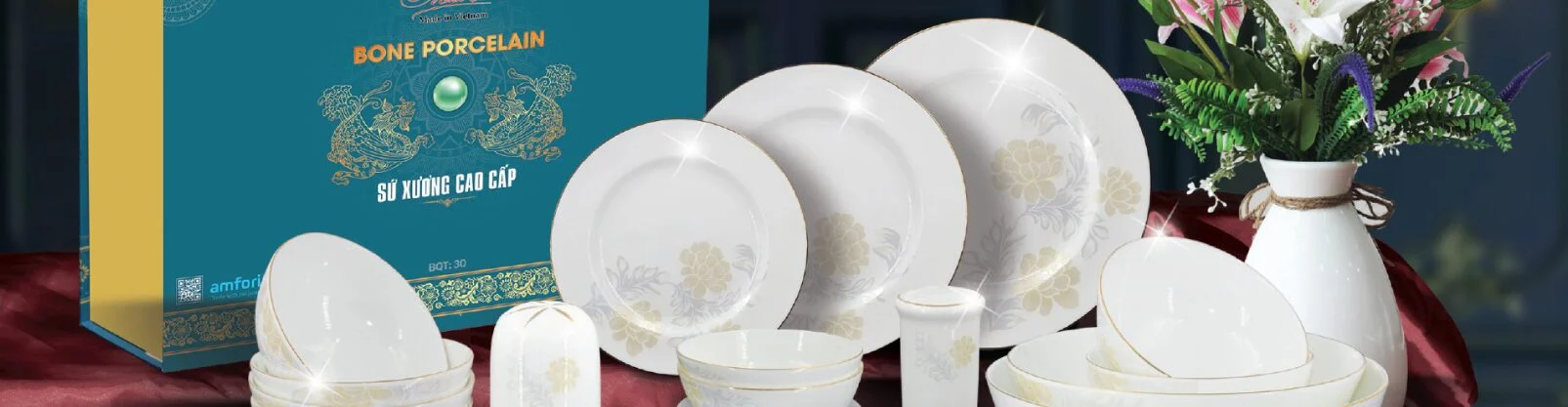 bát đĩa sứ minh châu