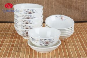 Bộ 6 Chén Cơm Minh Châu Hoa 7 - MC-BQ 06-03 Bộ sản phẩm chén đĩa Minh Châu hoa 7