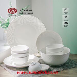 Tô Viền Vằn Sần Sứ Minh Châu Cao Cấp Kiểu Pháp - MC-TV08 Tô Viền Vằn Sần Sứ Minh Châu Cao Cấp Kiểu Pháp