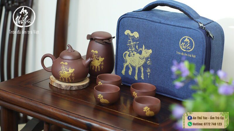 Bộ trà mục đồng đẹp tại Gốm sứ Việt