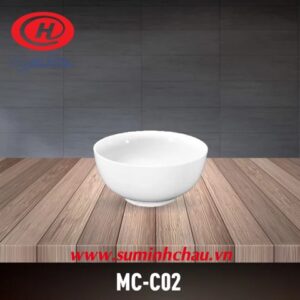 Chén cơm sứ trắng Minh Châu