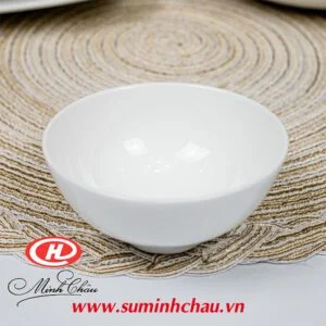 Chén cơm Minh Châu sứ trắng MC-C06