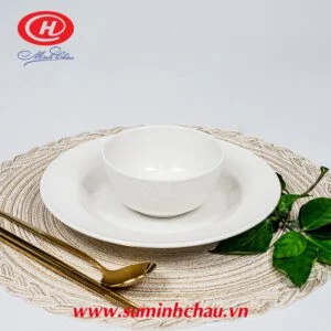 Chén Cơm Sứ Minh Châu Vằn Sần Cao Cấp