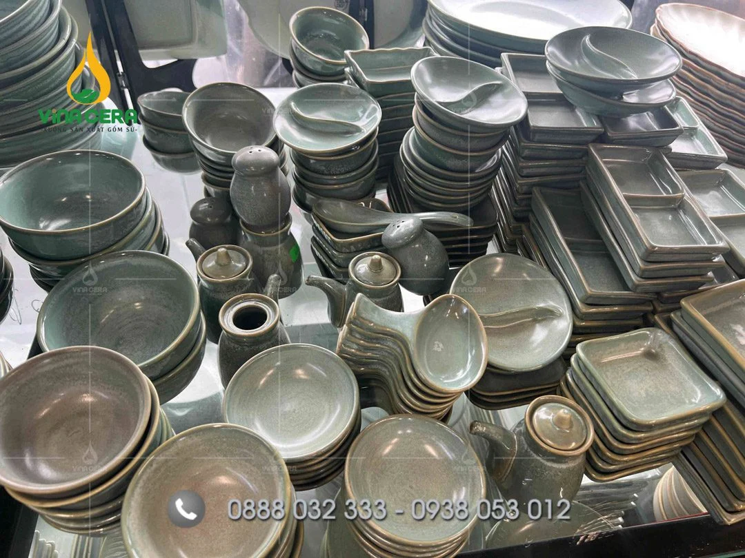 Công Ty Sản Xuất Bộ Bát Đĩa Quà Tặng - Bát Đĩa In Chữ, In Logo Xưởng sản xuất chén đĩa nhà hàng