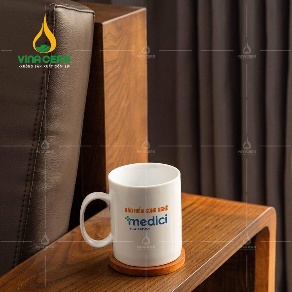 Xưởng sản xuất ly sứ in logo