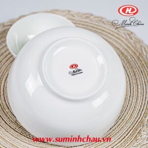 Tô sứ xương Minh Châu trắng trơn kiểu Hàn