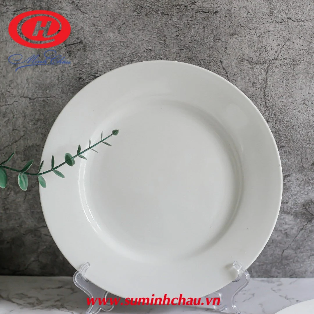 dia-bang-su-trang-minh-chau-20cm-mc-d08 (1) Đĩa Bằng Sứ Trắng Minh Châu 20cm