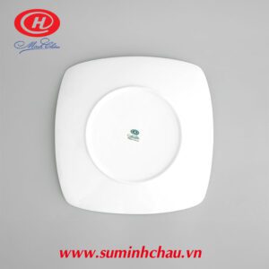 Đĩa Vuông Sứ Trắng Minh Châu 21cm - MC-DVC21 dia vuong su trang minh chau 21cm mc dvc21 2