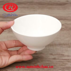Chén Cơm Sứ Minh Châu Trắng MC-C05 Chén Cơm Sứ Minh Châu Trắng MC-C05