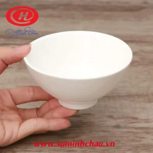 Chén Cơm Sứ Minh Châu Trắng MC-C05