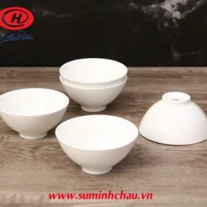 Chén Cơm Sứ Minh Châu Trắng MC-C05