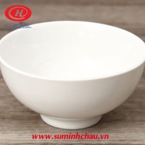Chén cơm sứ Minh Châu trắng MC-CH04