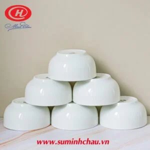 Chén Cơm Sứ Trắng Minh Châu MC-C07