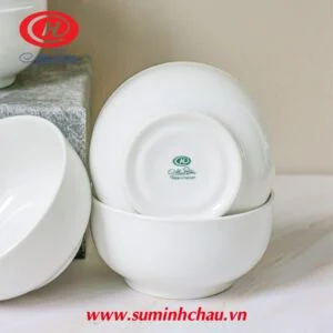Chén Cơm Sứ Trắng Minh Châu MC-C07