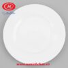 Đĩa Bằng Sứ Minh Châu Trắng 25cm - MC-D10