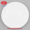 Đĩa Bằng Sứ Minh Châu Trắng 25cm - MC-D10