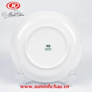 Đĩa Sứ Minh Châu Lòng Sâu Trắng Trơn
