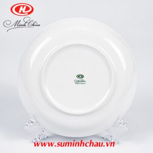 Đĩa Sứ Minh Châu Lòng Sâu Trắng Trơn