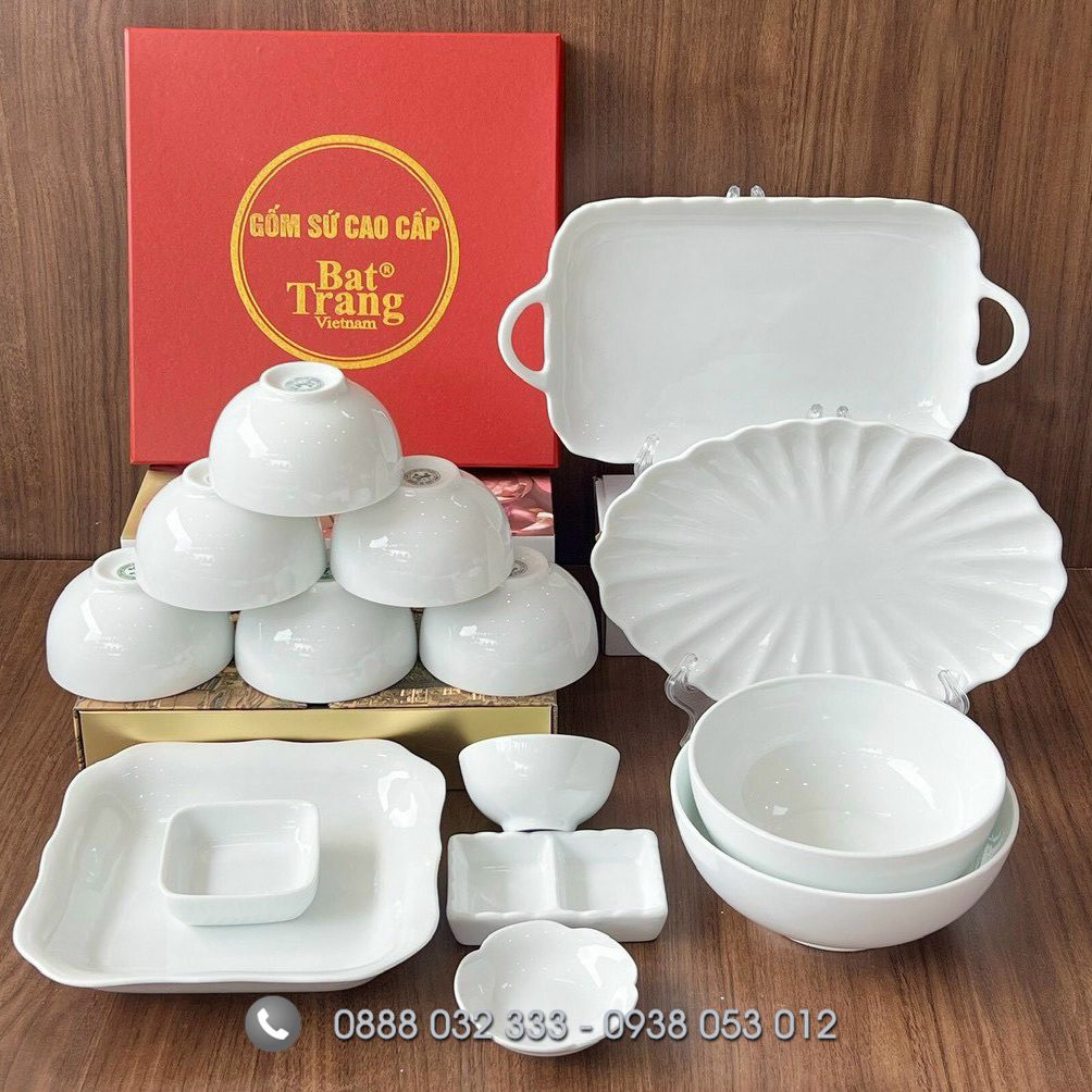 Bát Đĩa Nhà Hàng Bát đĩa nhà hàng sứ trắng