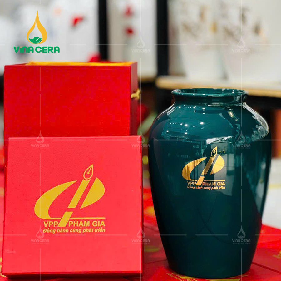 Bình Hoa In logo quà tặng
