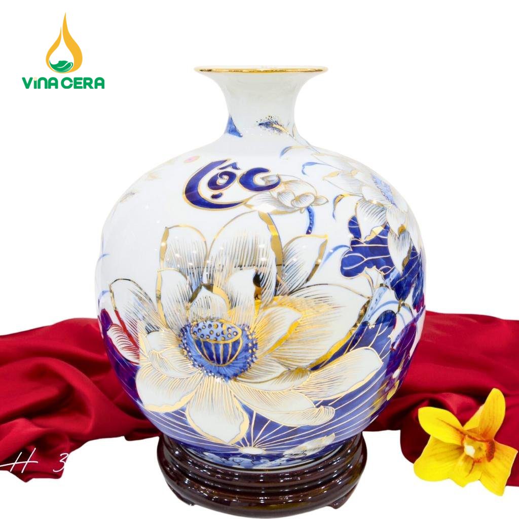 Bình Hút Lộc vẽ Vàng