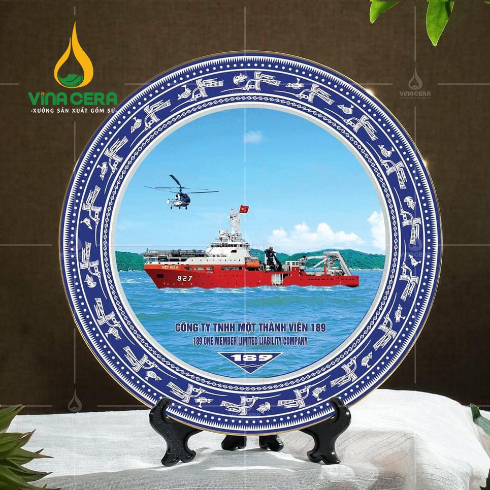 Đĩa biểu trưng - Quà tặng kỷ niệm ngày thành lập Quân đội Nhân dân