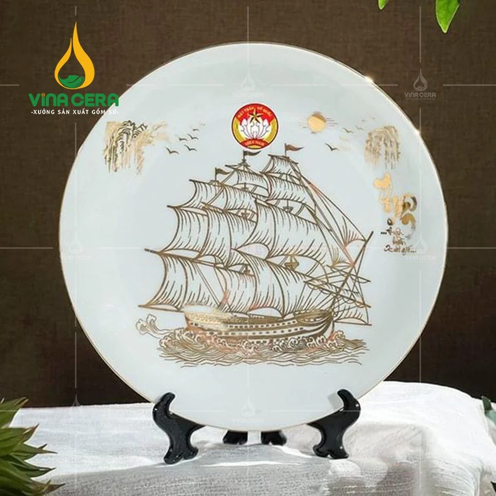 Đĩa biểu trưng - Quà tặng kỷ niệm ngày thành lập Quân đội Nhân dân