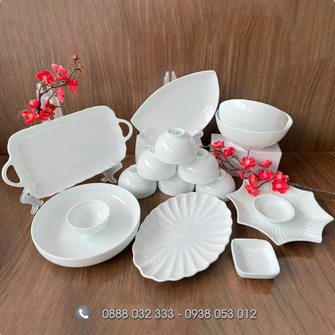 Mua bát đĩa dùng cho lò vi sóng ở đâu? Cung cấp bát đĩa giá gốc Bát đĩa nhà hàng sứ trắng