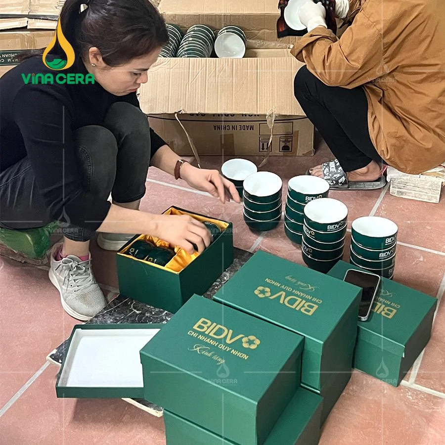 Mua chén dĩa sứ giá sỉ tốt nhất ở đâu – Xưởng sản xuất uy tín, giá rẻ được bảo hành Bát đĩa in logo