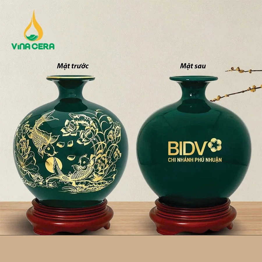 Bình Hút Tài Lộc Cho Người Mệnh Thủy: Chọn Lựa và Ý Nghĩa Bình hút lộc in logo