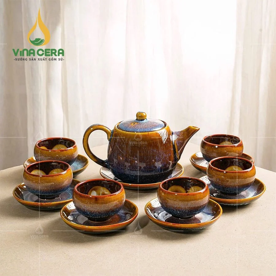 Xưởng sản xuất ấm trà in logo uy tín chất lượng nhất Bộ ấm trà in logo quà tặng (15)