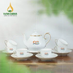 ấm chén Vẽ Vàng