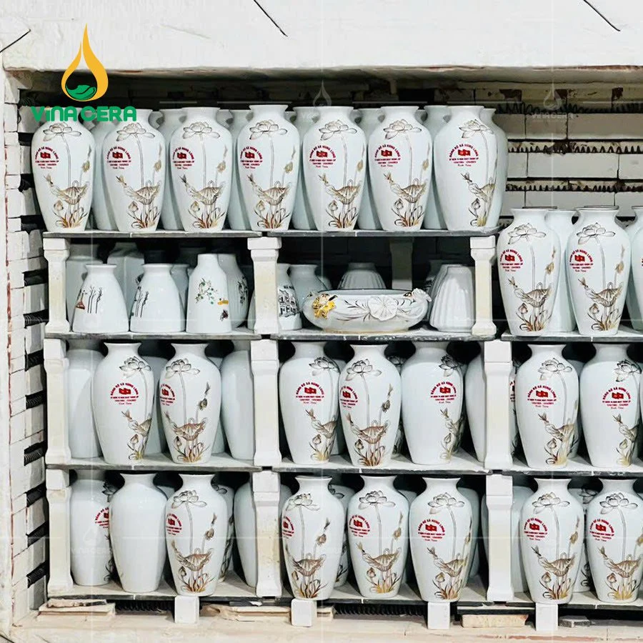 Xưởng sản xuất bình hoa in logo số lượng lớn