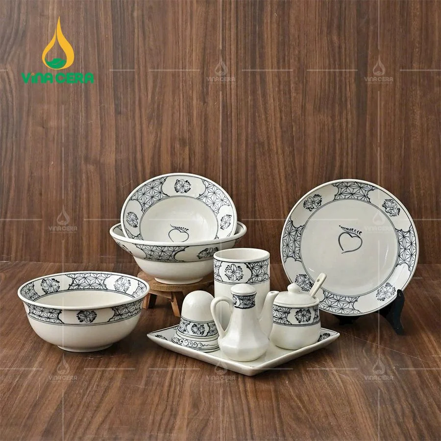 Mua Bát Đĩa Sứ In Logo Ở Đâu ? Xưởng Bát Đĩa Xuất Khẩu Bát đĩa in logo