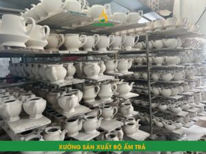 Ấm Chén In Logo xưởng sản xuất ấm chén Bát Tràng