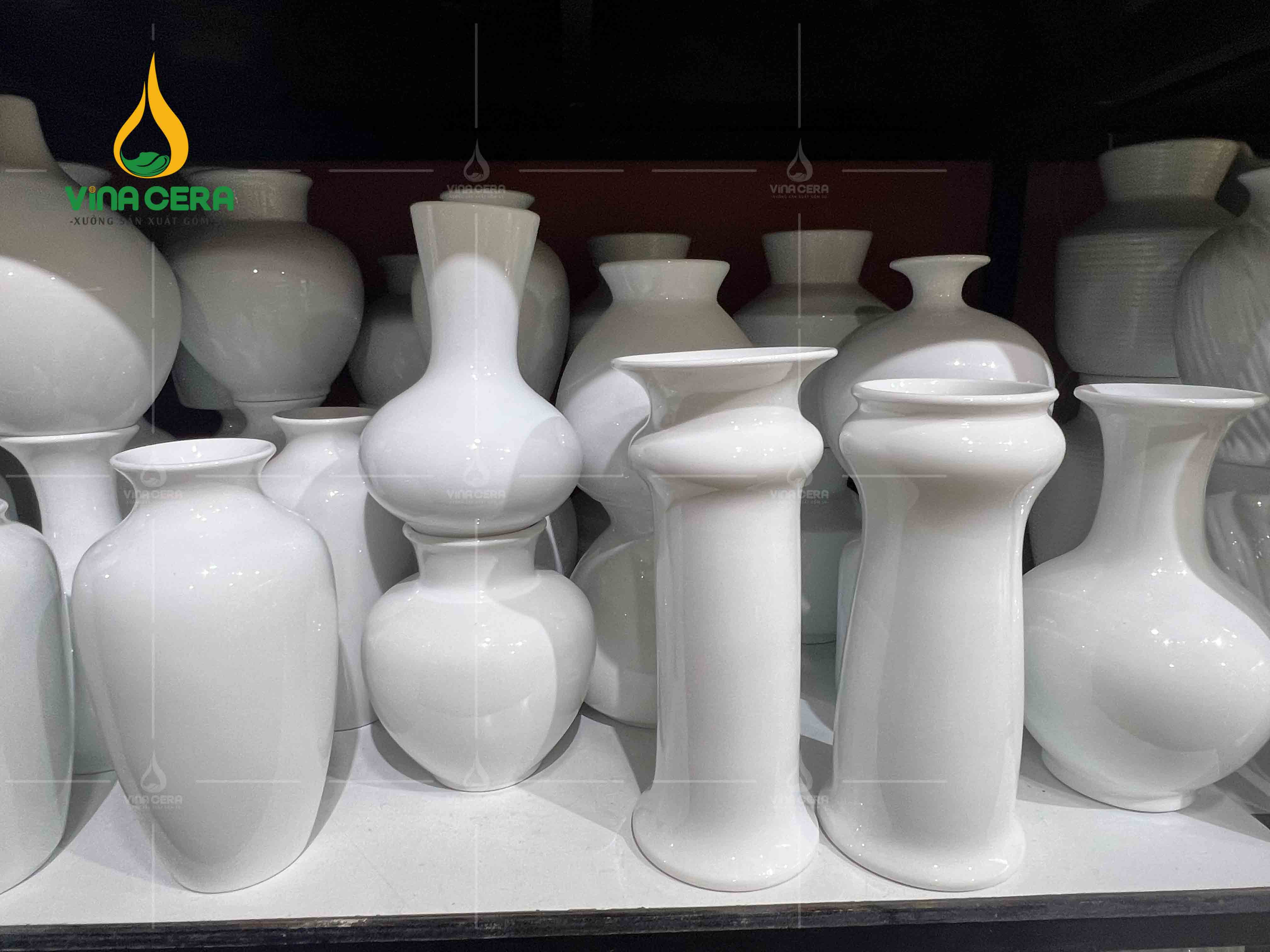 xưởng sản xuất bình hoa Bát Tràng