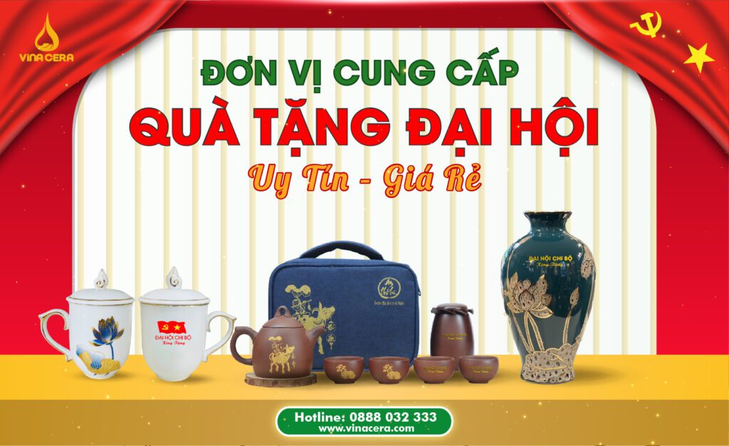 Top 5+ Mẫu Quà Tặng Đại Hội Đảng 2025 Được Yêu Thích Nhất BANNER DAI HOI VINACERA WEB 2 02