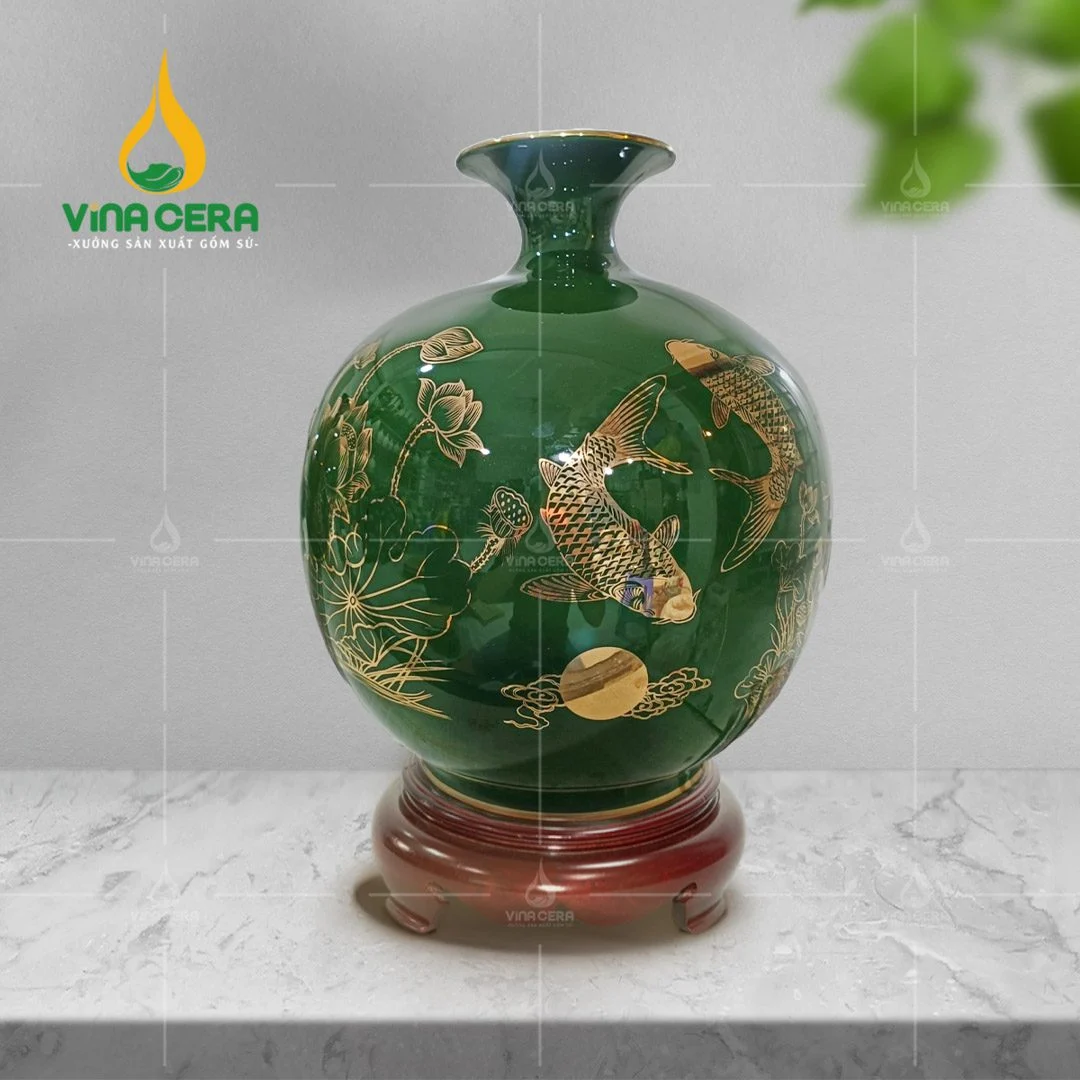 Bình Hút Tài Lộc Cho Người Mệnh Mộc: Cách Chọn & Top Sản Phẩm Đẹp Bình hút lộc Lý ngư vọng nguyệt