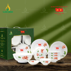 Bộ bàn ăn in logo Đại hội Đảng