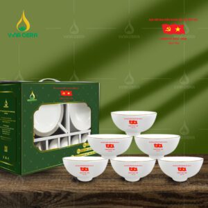Bộ bàn ăn in logo Đại hội Đảng