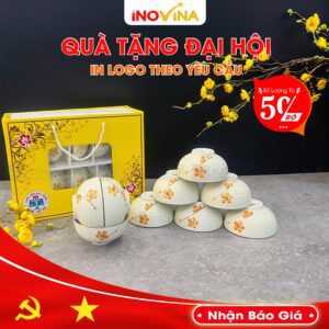 bo chen com qua tang dai hoi in logo theo yeu cau