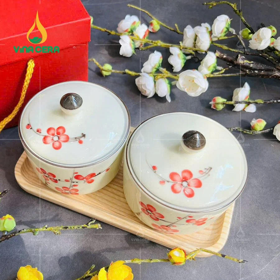 Chia sẻ kinh nghiệm chọn mua bộ bàn ăn giá sỉ bộ hủ khay mứt sứ bát Tràng