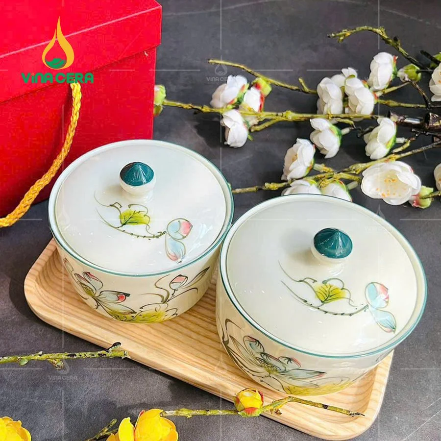 Chia sẻ kinh nghiệm chọn mua bộ bàn ăn giá sỉ bộ hủ khay mứt sứ bát Tràng