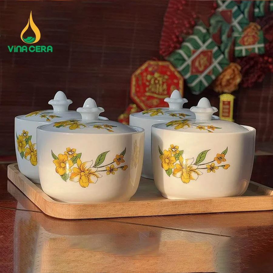 Khay Đựng Mứt Tết – Hộp Đựng Mứt Tết Đẹp mẫu mới khay mứt bát tràng 4 hủ (20)