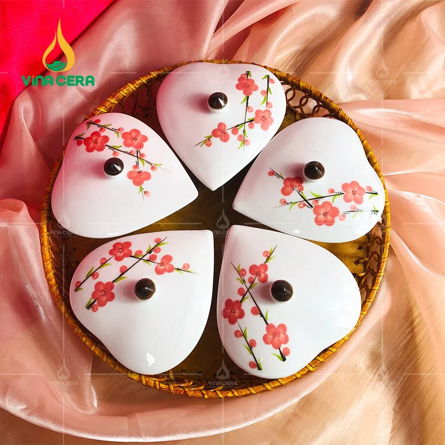 Khay Mứt Sứ Làm Quà Tặng Tết: Ý Nghĩa Và Đặc Điểm Nổi Bật khay mứt sứ Bát tràng cao cấp hoa mặt trời (101)