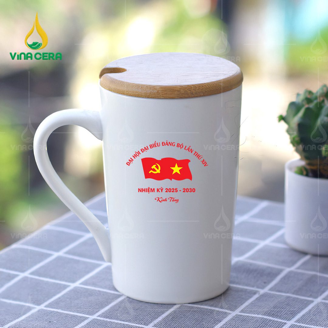 Ly sứ in logo Đại hội