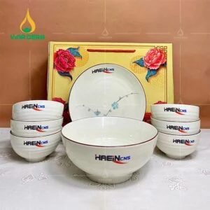 Bát đĩa cao cấp Bát Tràng tại Xưởng Gốm Sứ bát đĩa sứ minh châu