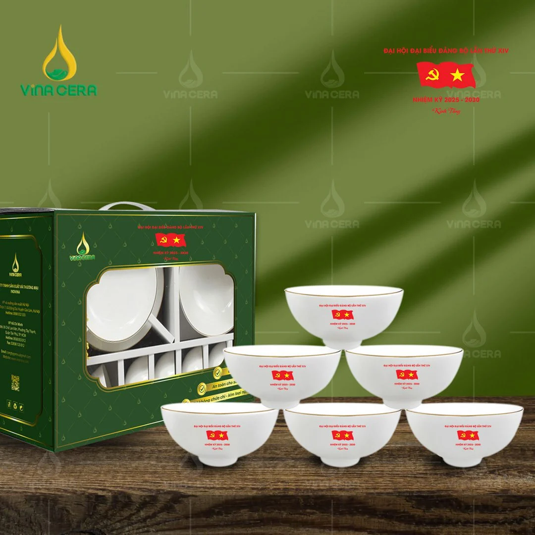 99 Mẫu Quà Tặng Ý Nghĩa Nhân Ngày Thành Lập Quân Đội Nhân Dân Việt Nam 22/12 Bộ bàn ăn in logo Đại hội Đảng