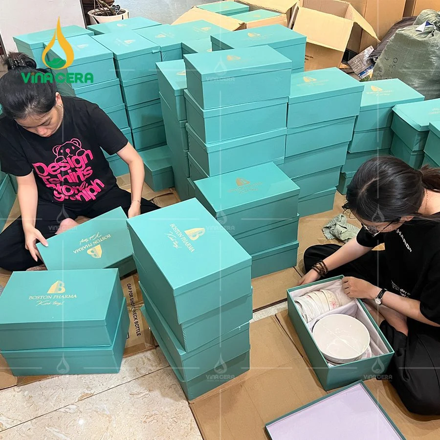Bộ bàn ăn in logo làm quà tặng ý nghĩa cho công nhân Chen bat in logo qua tang 53